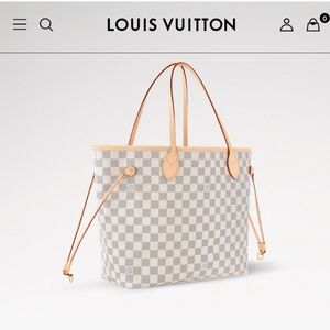 LV Domier Azur Neverful MM Authentic tote